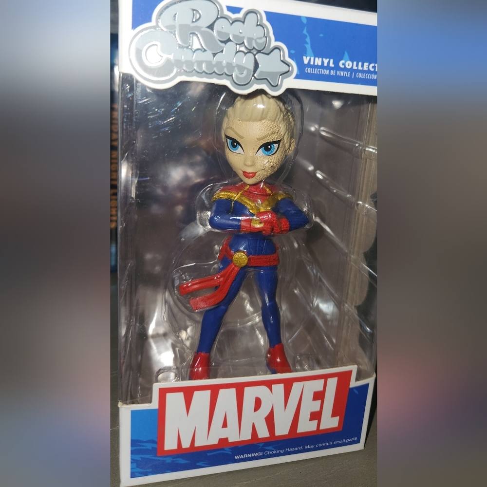 Funko Rock Candy Captain Marvel Vinyl Collectible Figure New